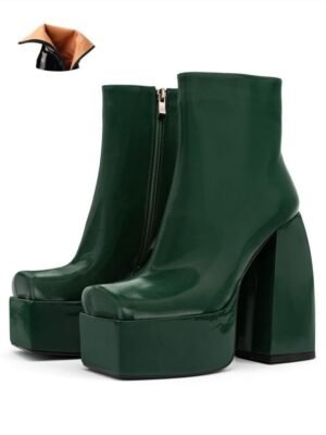 Botines de Plataforma Verdes